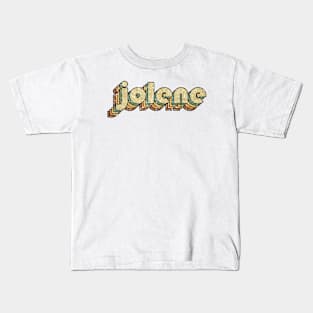 Jolene // Vintage Rainbow Typography Style // 70s Kids T-Shirt